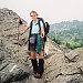 Don't look too bad for a 68 year old lady. It was a fun hike. Met a lot of great hikers. ATHikerGal on Wilburn Ridge July 2007