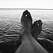 Sitting in the water in Bruce Penninsula National Park