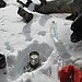 Gel Stove in use in snow