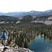 This picture was taken just outside our campsite @ the upper lake, about a half mile hike form the lower lake with a vertical gain of about 600 feet of scramble. Cabin Creek Lakes