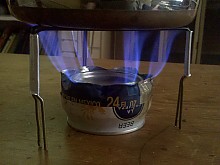 Penny Stove in action
