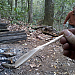 Bushcraft spoon carved with the BK2