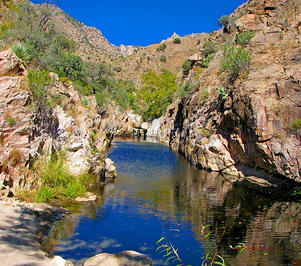 Looking-at-Hutches-Pool-in-Upper-Sabino-