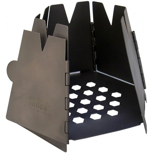photo: Vargo Hexagon Wood Stove Titanium wood stove
