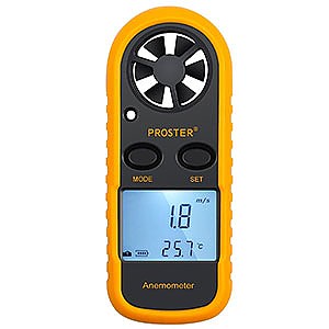 photo:   Proster Anemometer weather instrument