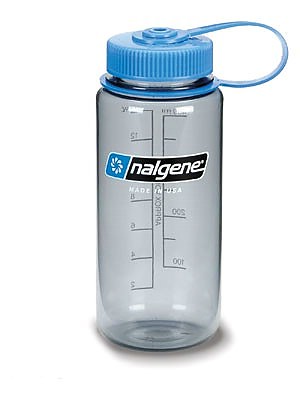 photo: Nalgene 16 oz Wide Mouth Lexan water bottle