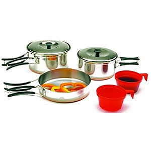 photo: Texsport Stainless Steel 2-Person Cook Set pot/pan