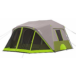 photo: Ozark Trail 9 Person 2 Room Instant Cabin Tent with Screen Room warm weather tent