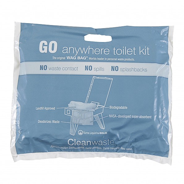 Cleanwaste Go Anywhere Toilet Kit Wag Bag