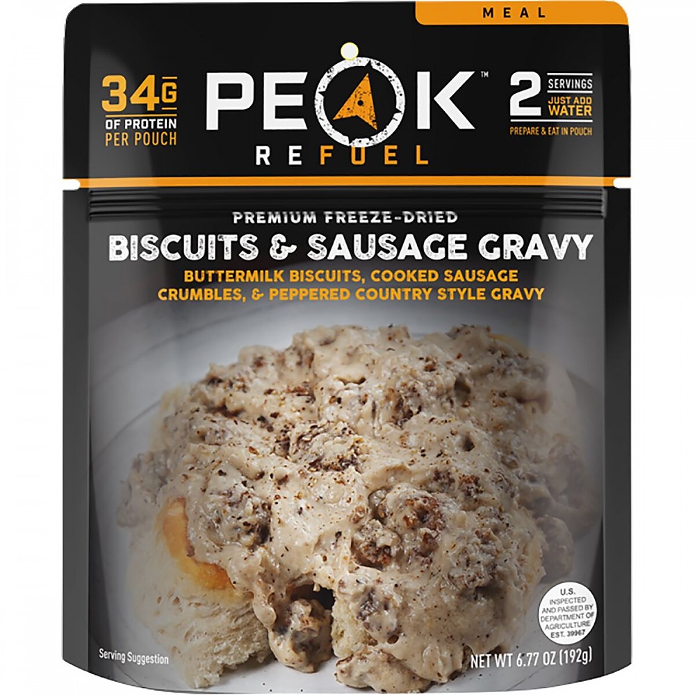 photo: Peak Refuel Biscuits & Sausage Gravy meat entrée