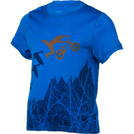 photo: Icebreaker Boys' Tech T Lite short sleeve performance top