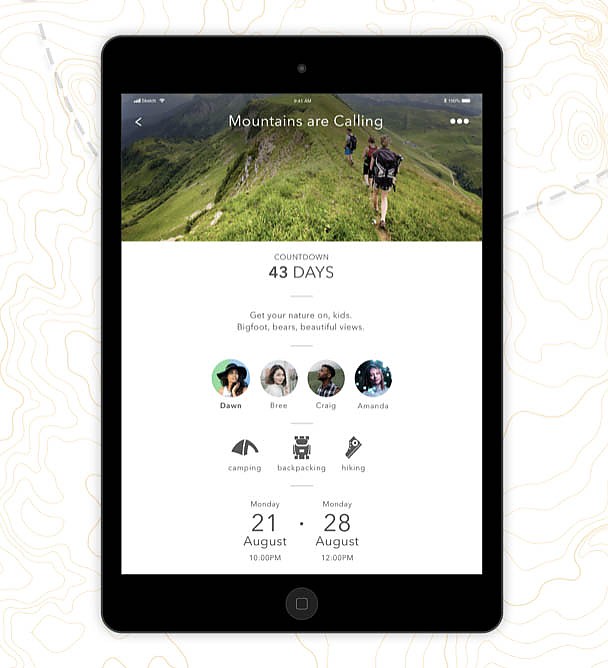 photo:   Tribe Pilot App outdoor app