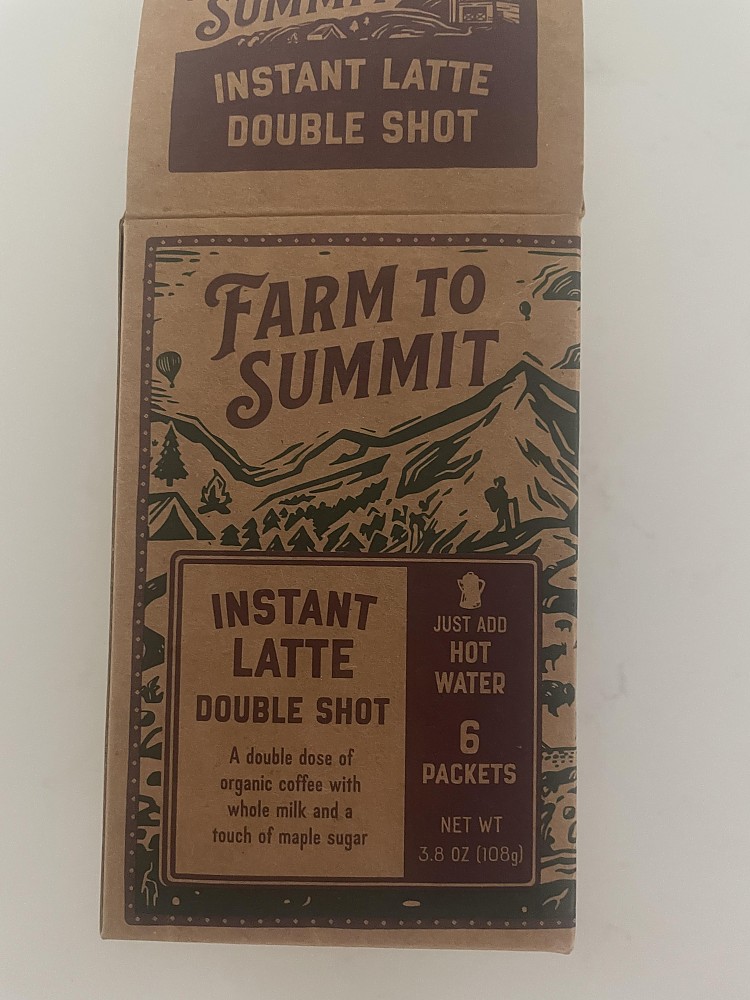 photo: Farm to Summit Double Shot Instant Latte coffee