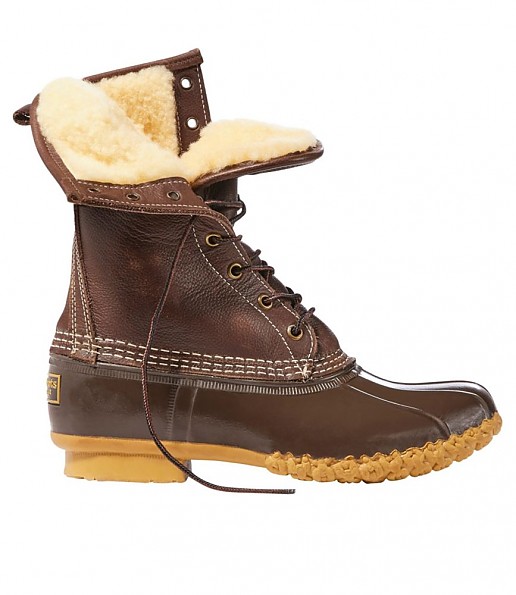 L.L.Bean Bean Boots, 10" Shearling-Lined
