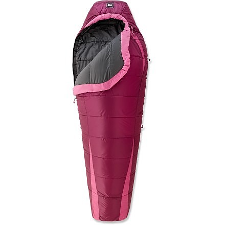 photo: REI Women's Zephyr 15 3-season synthetic sleeping bag