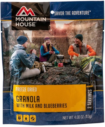 photo: Mountain House Granola with Milk and Blueberries breakfast