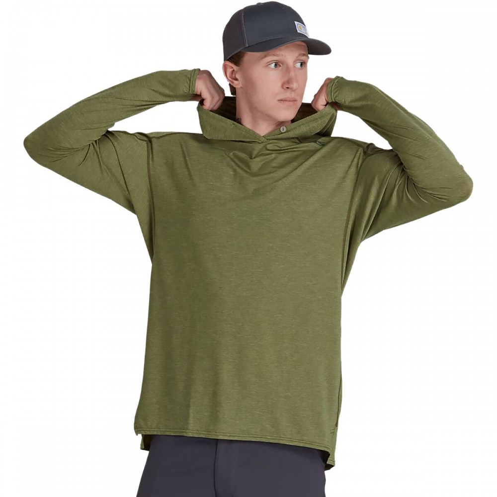 photo: NRS H2Core Silkweight Hoodie long sleeve paddling shirt