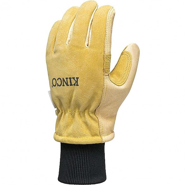 Kinco 901 Lined Heavy Duty Premium Grain & Suede Pigskin Driver with Knit Wrist