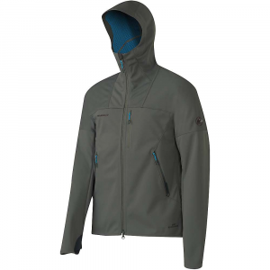 Mammut Ultimate Hoody – Giacca Softshell Uomo Con GORE-TEX WINDSTOPPER | Antivento, Traspirante, Cappuccio Regolabile | Ideale Per Trekking, Alpinismo Ed Escursioni Invernali