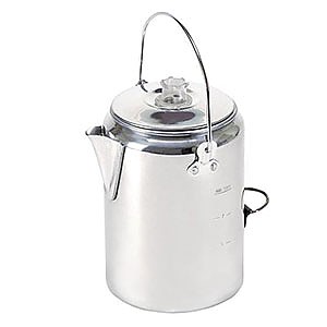 photo: Stansport Aluminum Percolator Coffee Pot 9-Cup kettle