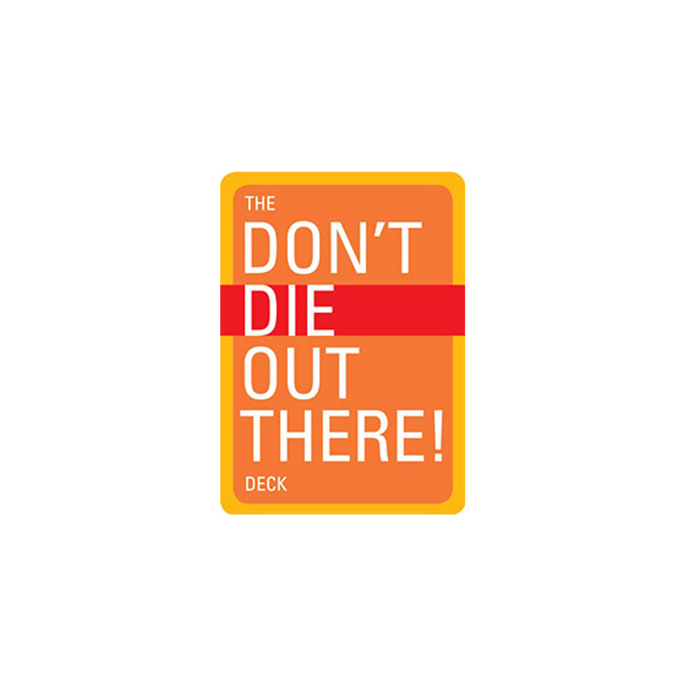 photo: The Mountaineers Books Don't Die Out There - Playing Cards first aid/safety/survival book