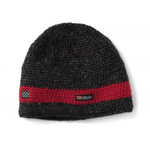 Sherpa Renzing Cappello Unisex In Lana 100% Con Fodera In Pile - Grigio Scuro Con Fascia Colorata
