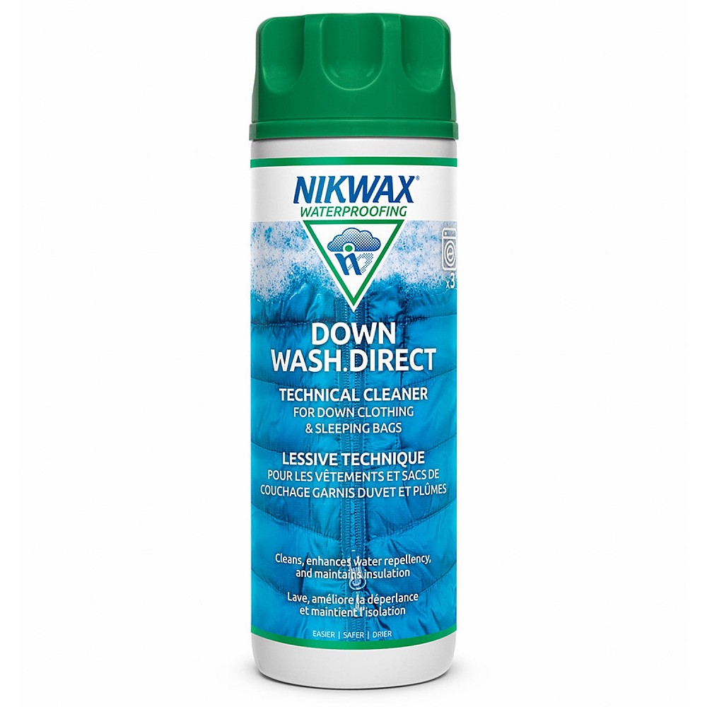 photo: Nikwax Down Wash Direct down cleaner/treatment