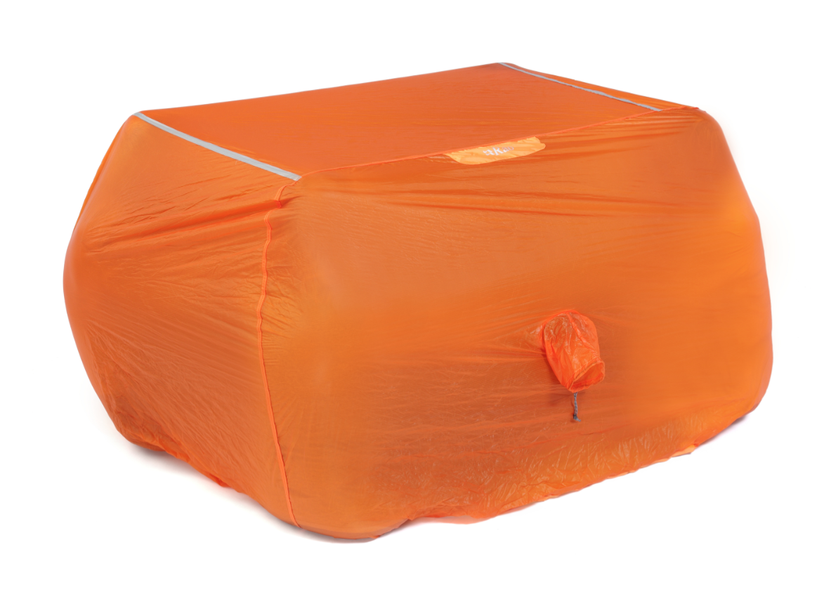 photo: Rab Superlite Shelter 4 Silbothy emergency shelter