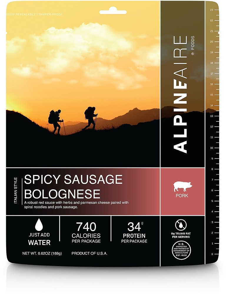 photo: AlpineAire Spicy Sausage Bolognese meat entrée