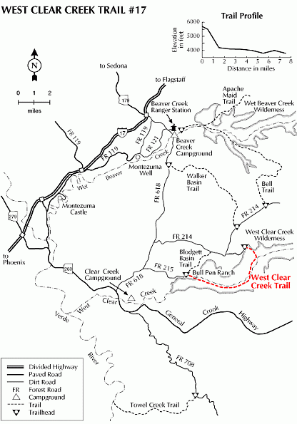 West Clear Creek near Camp Verde,Az - Trailspace