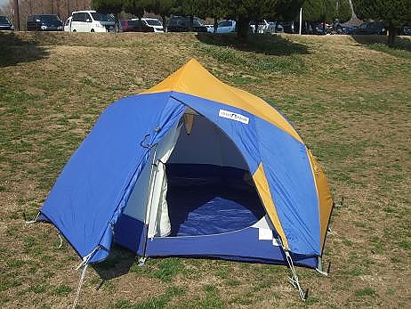 Sierra Designs Lookout Size 3-Person Camping Convertible Dome Blue Tent 