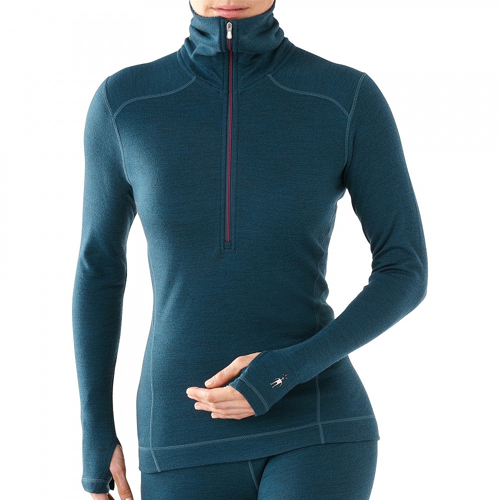 photo: Smartwool Women's Midweight Funnel Zip base layer top