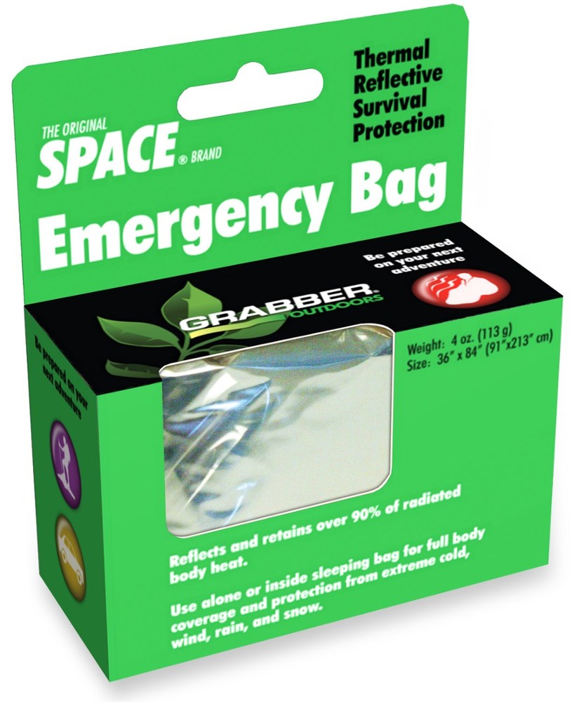 photo: Space Emergency Bag emergency shelter