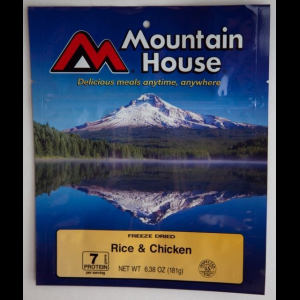 photo: Mountain House Rice & Chicken meat entrée