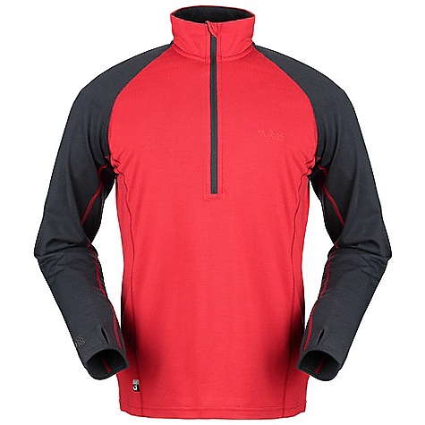 photo: Rab MeCo 250 Long Sleeve Zip base layer top