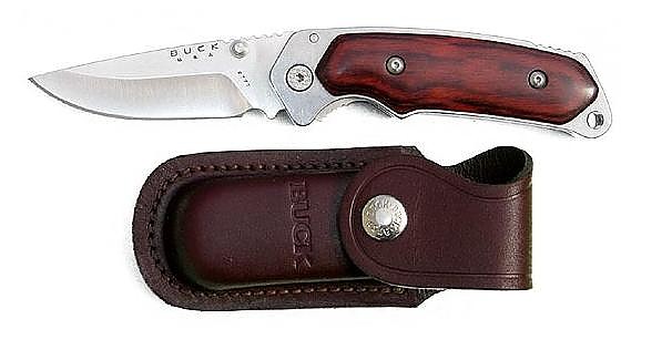 photo: Buck Alpha Hunter Rosewood folding knife