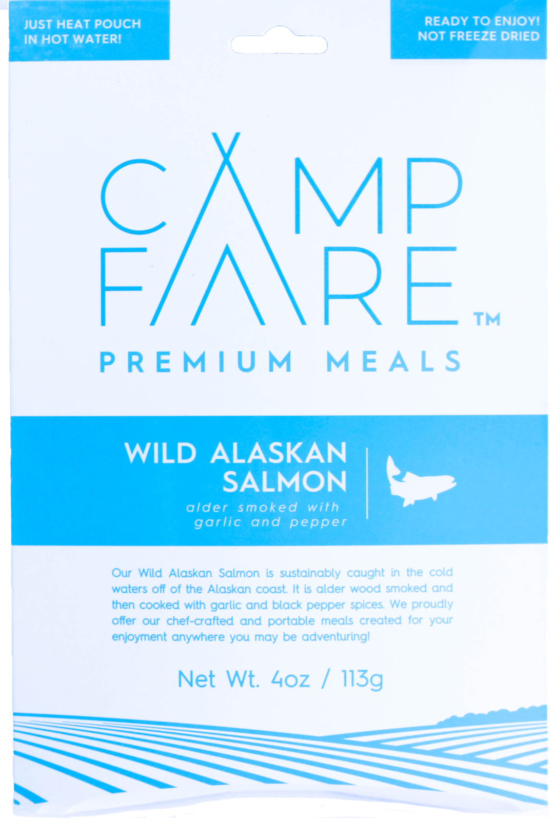 photo: CampFare Wild Alaskan Salmon meat entrée