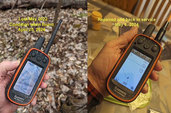 photo of a handheld gps receiver