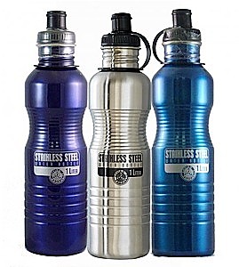 photo: New Wave Enviro Stainless Steel Bottle 1L water bottle
