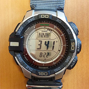 photo: Casio PRG270 compass watch
