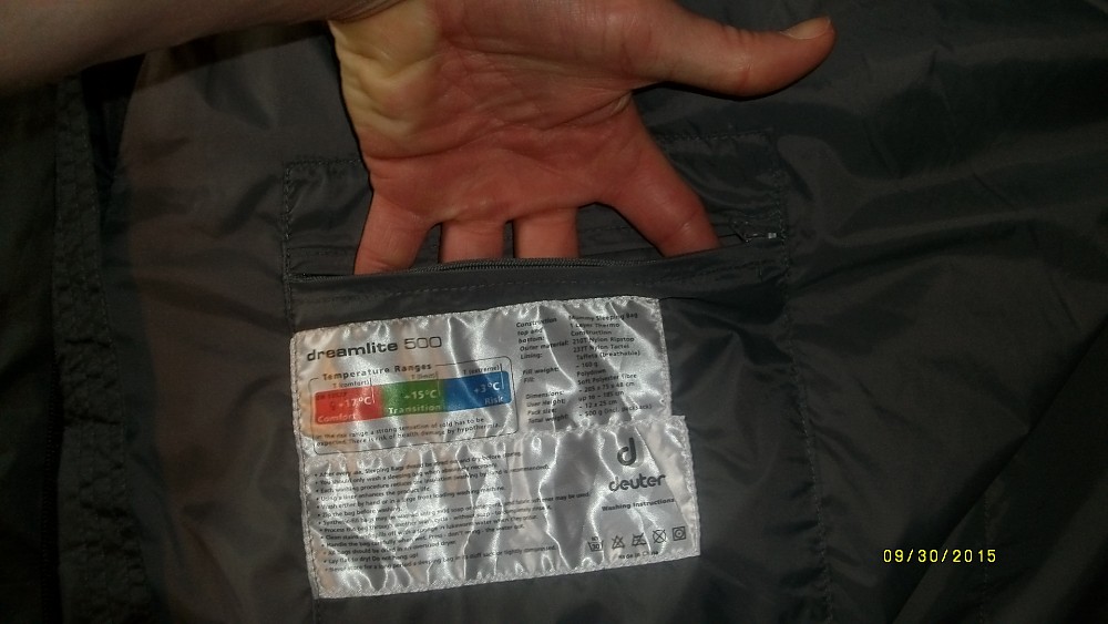 Deuter DreamLite 500 Reviews Trailspace