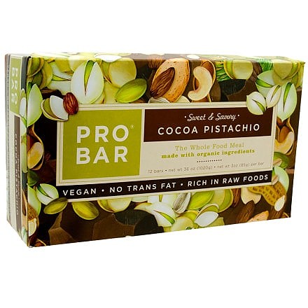 photo: ProBar Cocoa Pistachio Sweet and Savory Bar nutrition bar