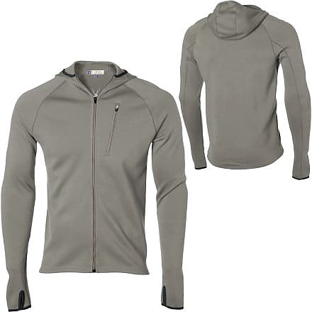 photo: Ibex Full Zip Hooded Shak long sleeve performance top