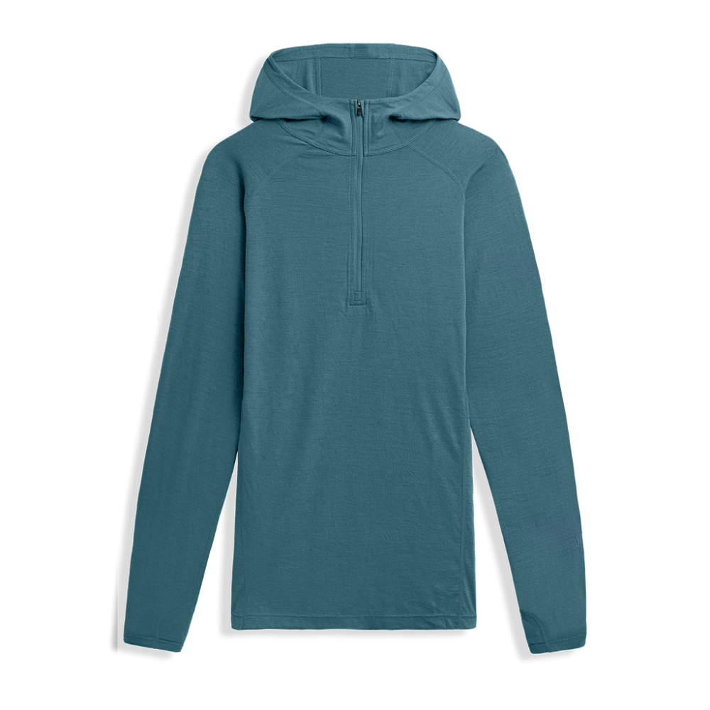 photo: Ibex Men's Indie Hoodie long sleeve performance top