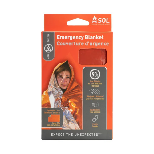 photo: SOL Heatsheets Emergency Blanket emergency shelter