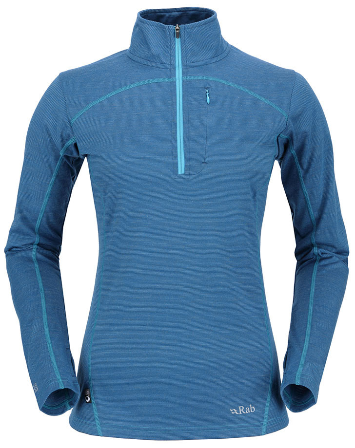 photo: Rab MeCo 190 Long Sleeve Zip Tee base layer top