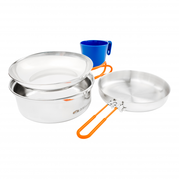 GSI Outdoors Glacier Stainless Steel Mess Kit