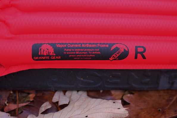 gossamer gear airbeam air mattress