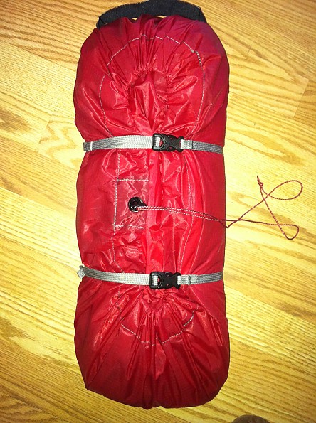 Tent compression outlet bag