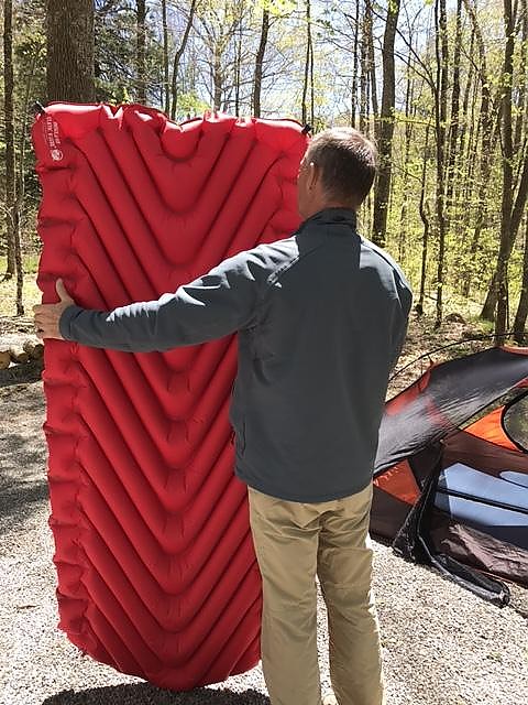 photo: Klymit Insulated Static V Luxe air-filled sleeping pad
